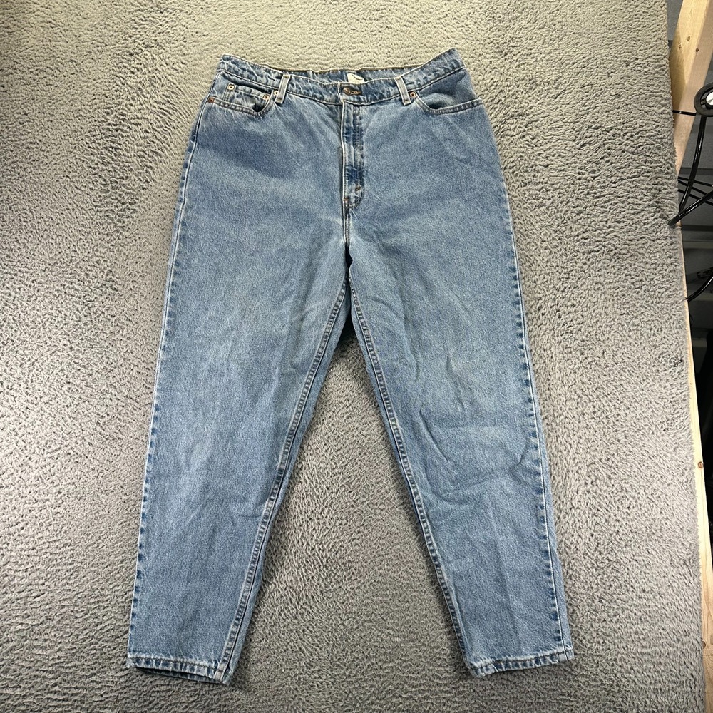 Vintage Levi's 522 Jeans Womens 18 Blue Cotton Denim Tapered Workwear Travel USA